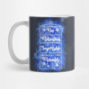 Tardis Miracle Typography Mug